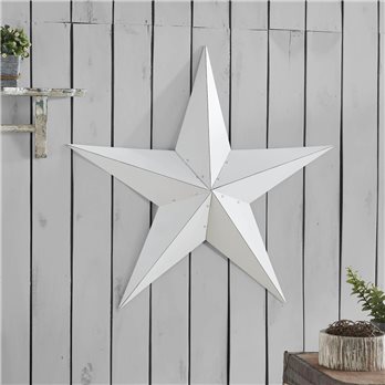 Metal Star White Distressed 36x36