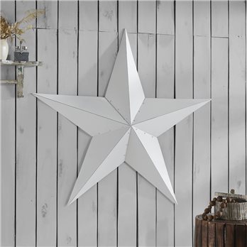 Metal Star White Distressed 48x48