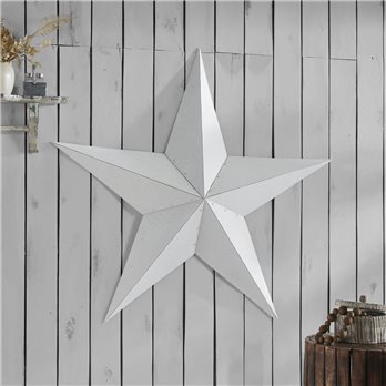 Metal Star Speckled White Distressed 48x48