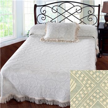 Heirloom Twin Sage Bedspread