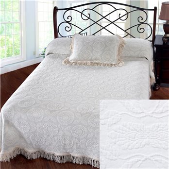Heirloom Twin White Bedspread
