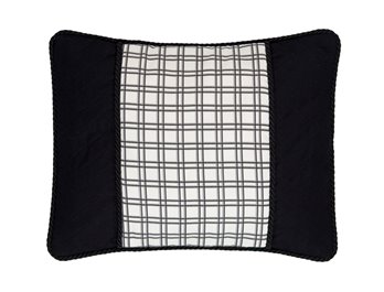 Bouvier Plaid & Black Breakfast Pillow