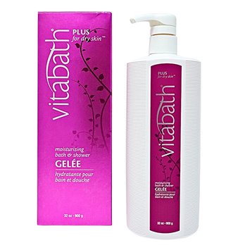 Vitabath Plus for Dry Skin Moisturizing Bath & Shower Gelee (32 oz)
