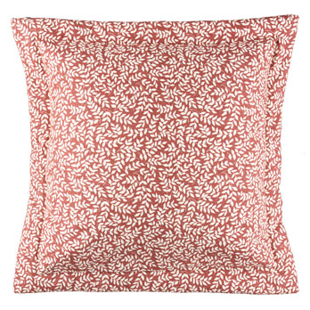 Bouvier Red Leaf Print European Sham