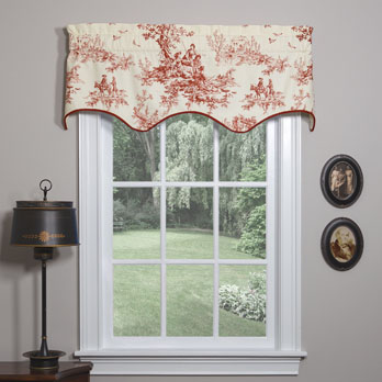 Bouvier Red Empress Filler Valance