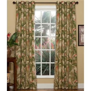 La Selva Natural Lined Grommet Curtains