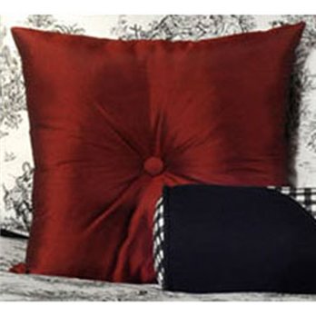 Jamestown Red Square Accent Pillow