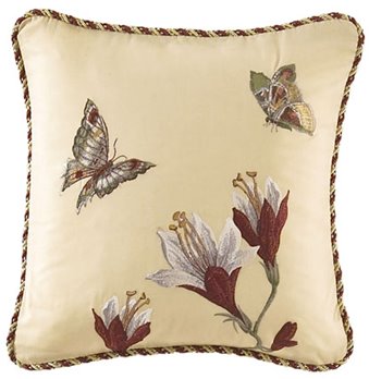 Laurel Springs Embroidered Accent Pillow
