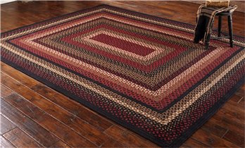 Folk Art Braided Rug 8X10