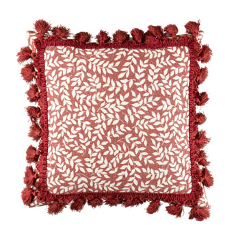 Bouvier Red 14" Square Pillow