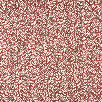 Bouvier Red Leaf Print Fabric - Non Refundable