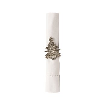 Silver Christmas Tree Napkin Ring