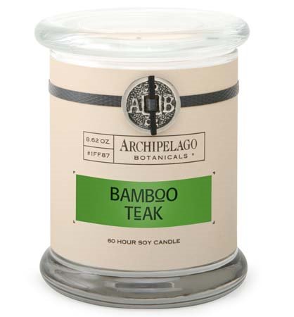 Archipelago Bamboo Teak Jar Candle