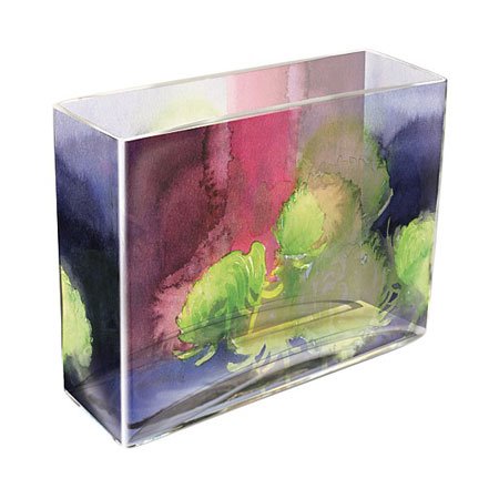 Fringe Studio Green Mums Vase Rectangular Shape