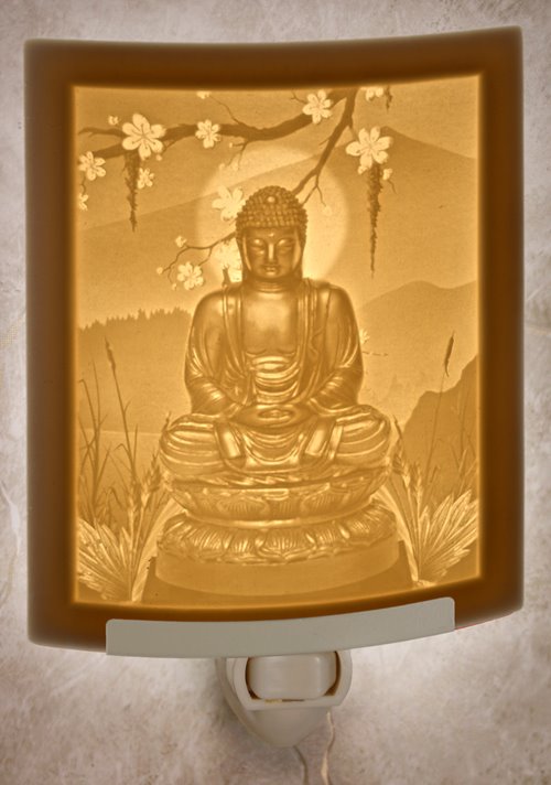 Buddha Night Light by The Porcelain Garden
