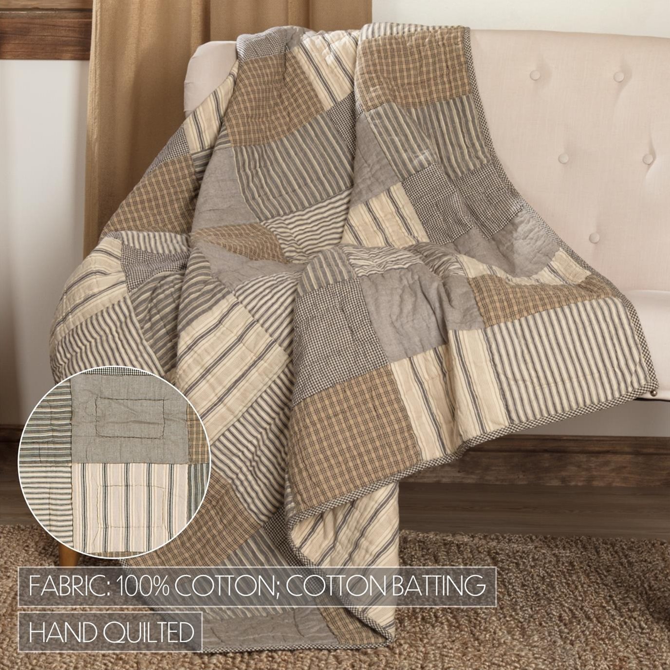 Large quilted throw online