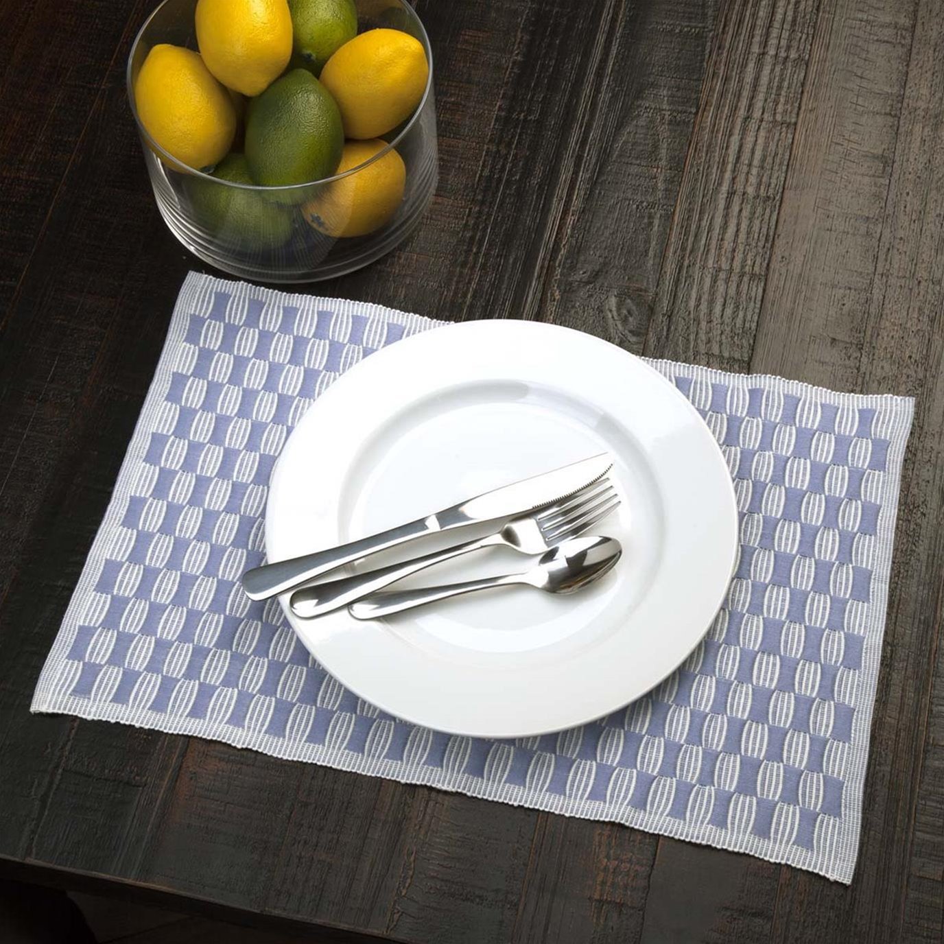 Chandler Ribbed Placemat Set of 6 12x18