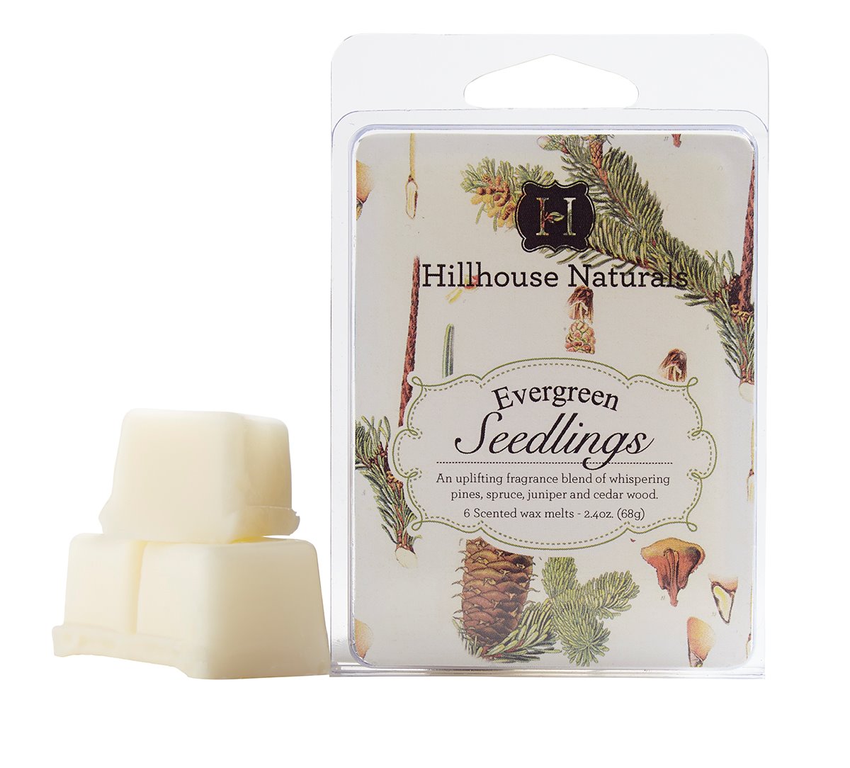 Evergreen Seedlings Wax Melters 2.4 oz by Hillhouse Naturals