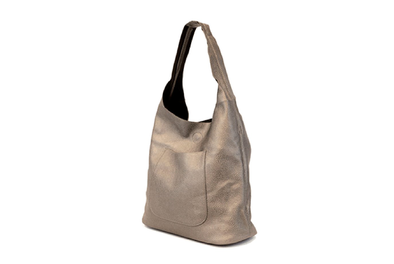 slouchy vegan leather hobo bag