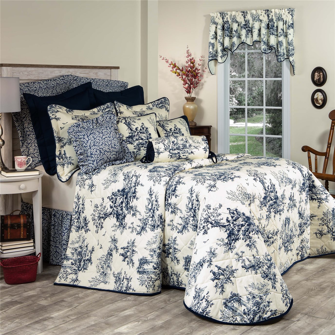 california king bedspreads blue