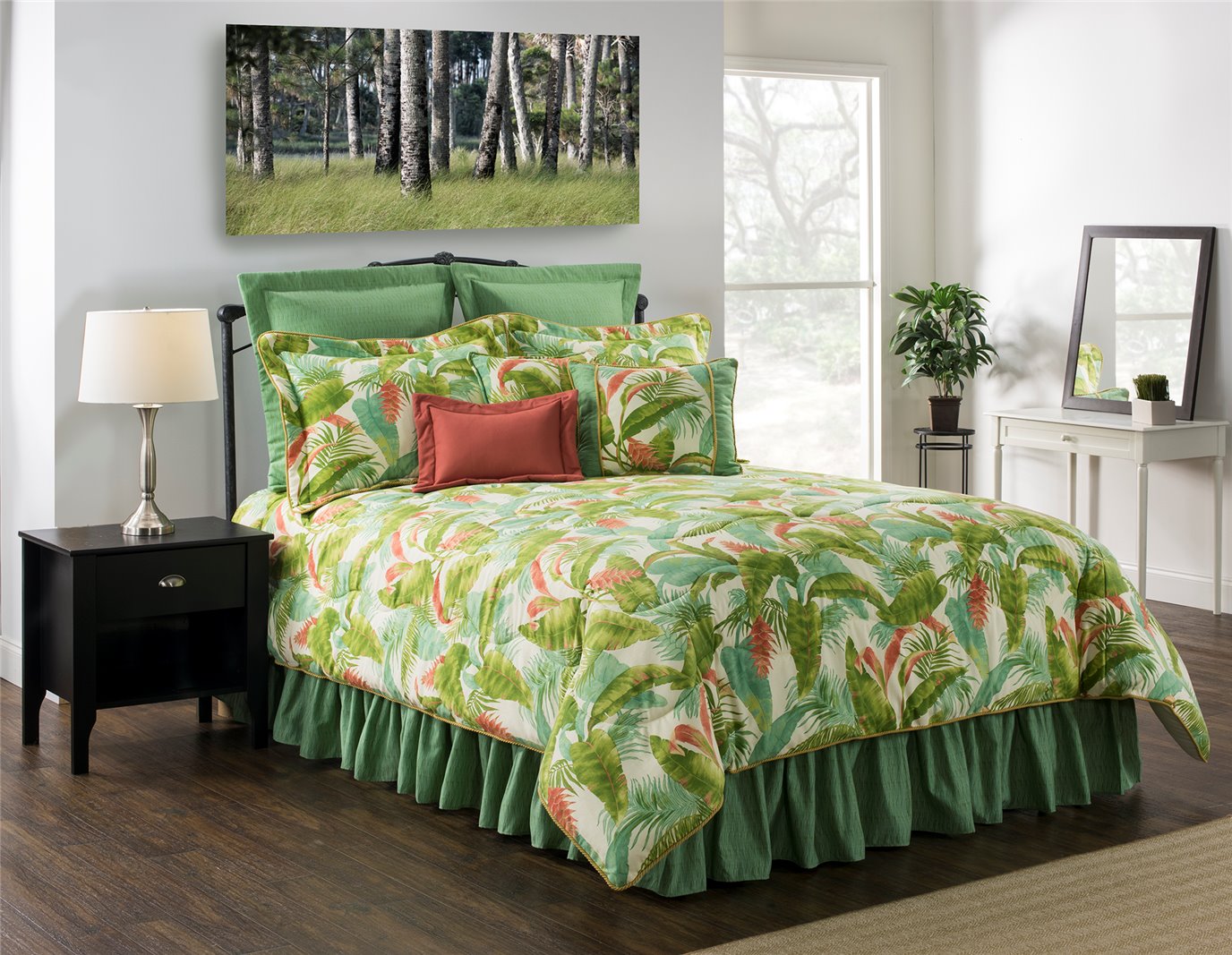 Cape Coral King Comforter Set (w/15" Bedskirt)