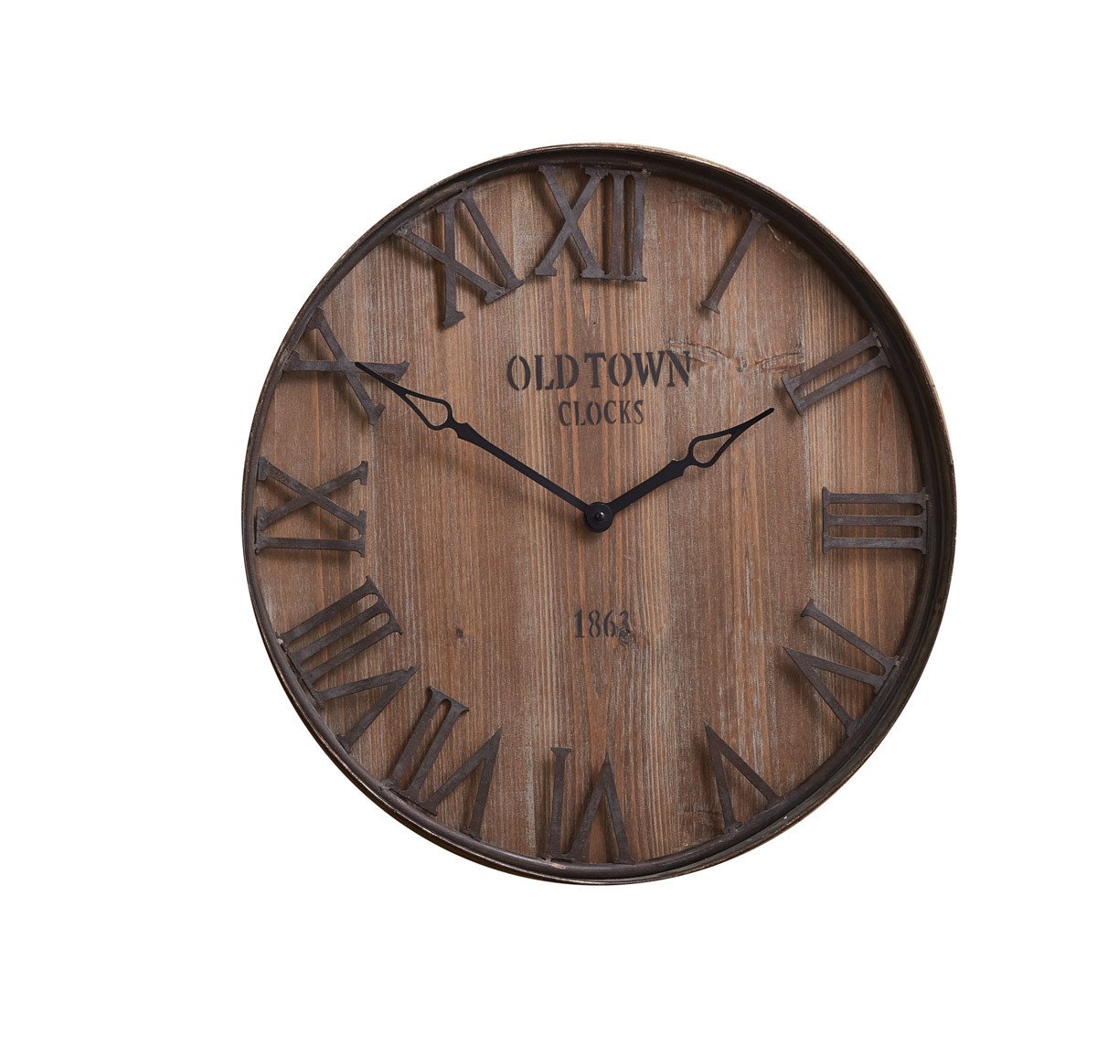 Rhythm Wooden Wall Clock Pendulum Roman Analog, 41% OFF