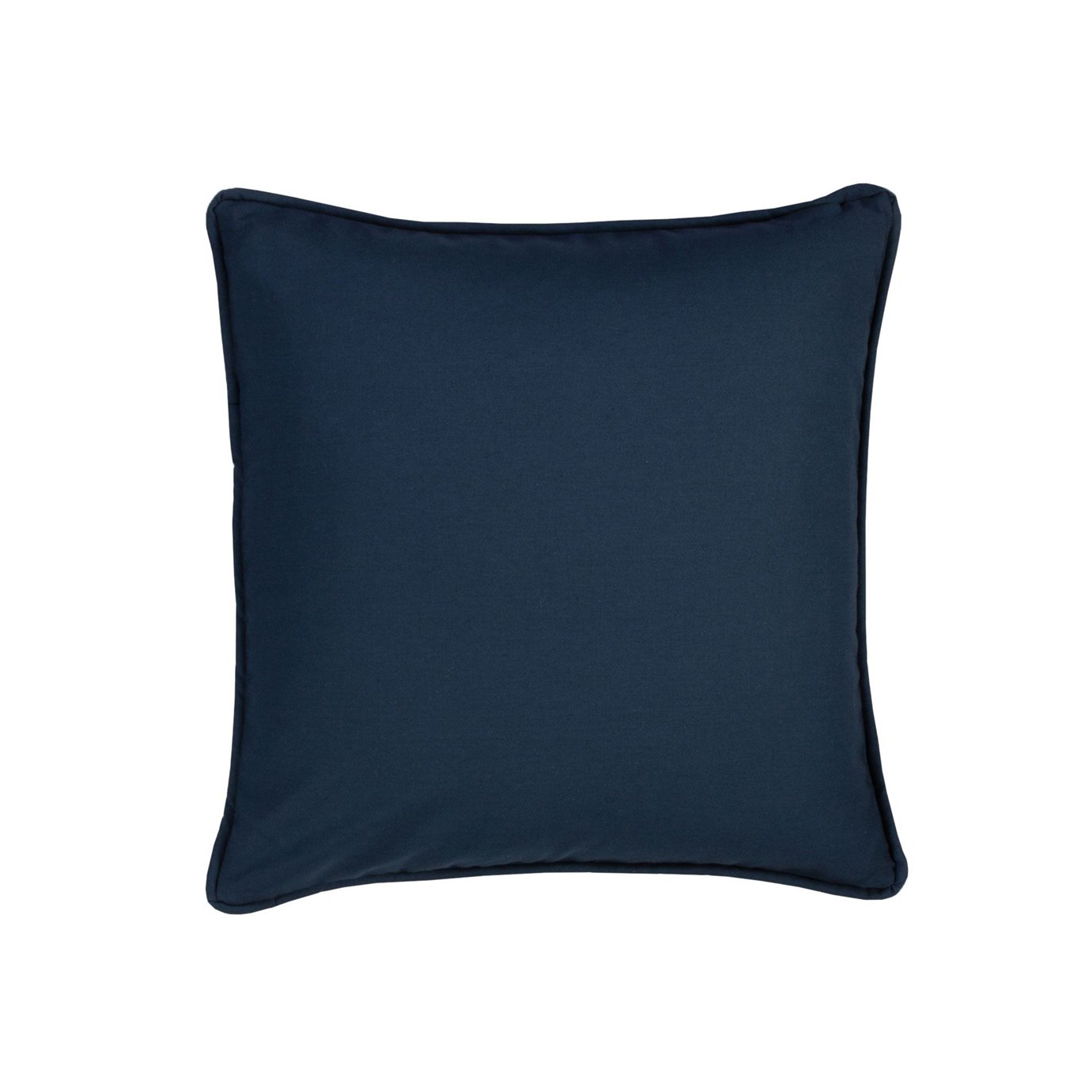 On Course Solid Navy Square Pillow