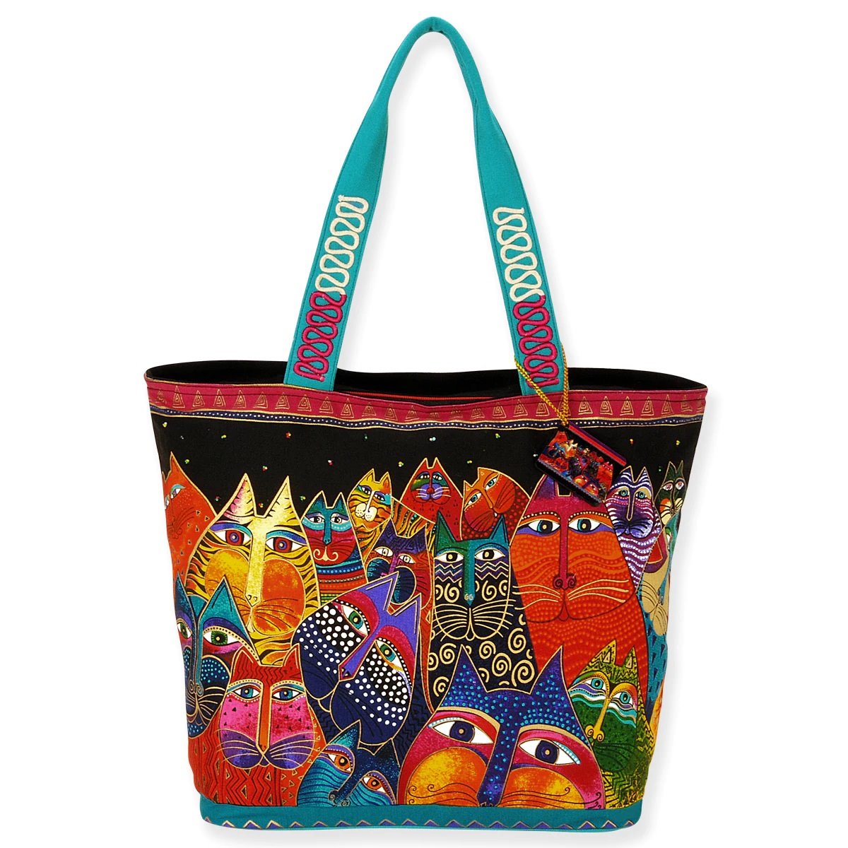 Laurel Burch Fantasticats Large Shoulder Tote