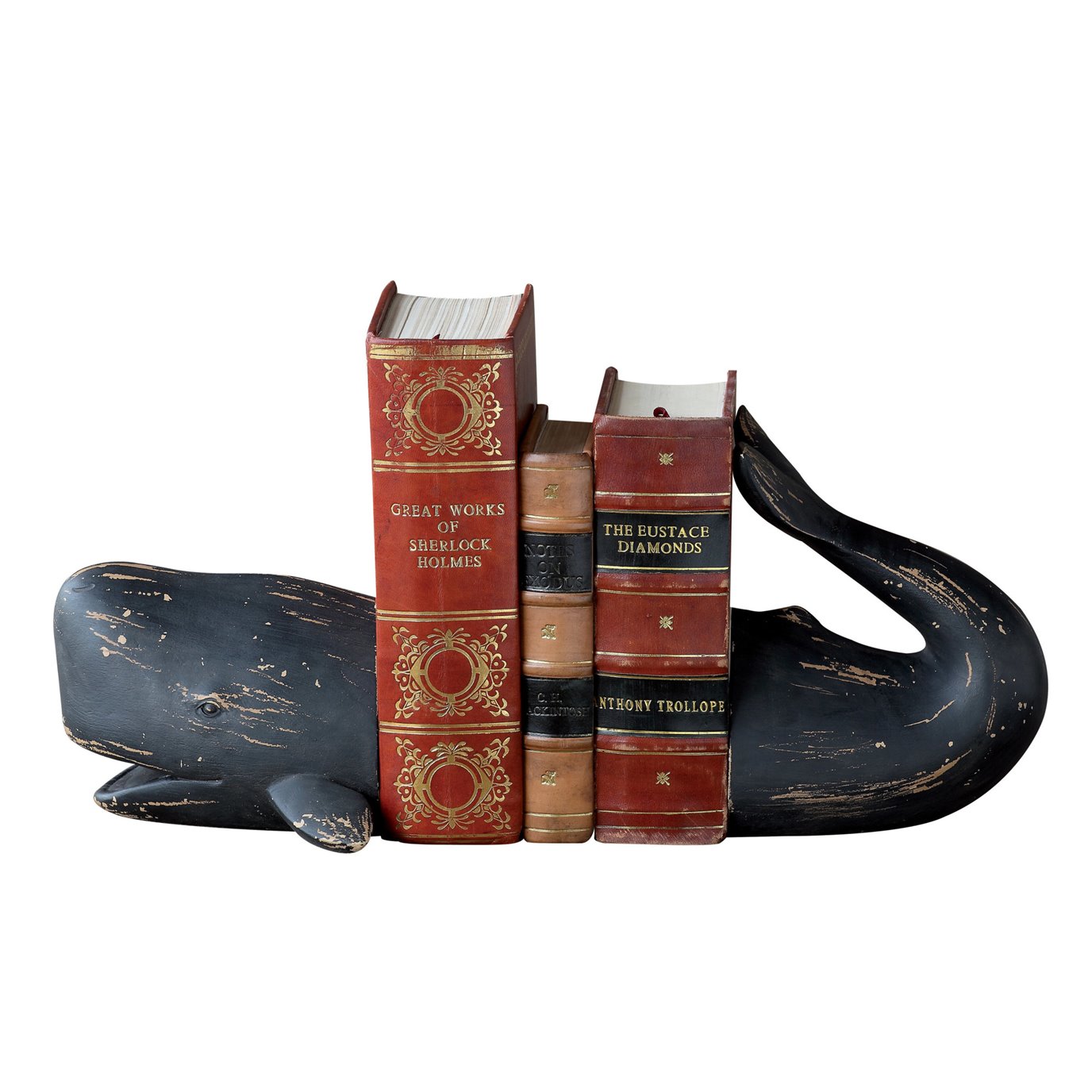Whale Shaped Resin Bookends (Set of 2 Pieces)