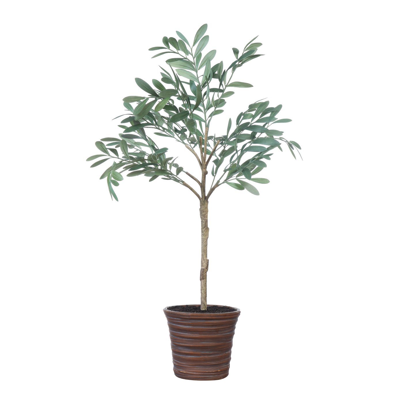 Potted Faux Olive Artificial Flower