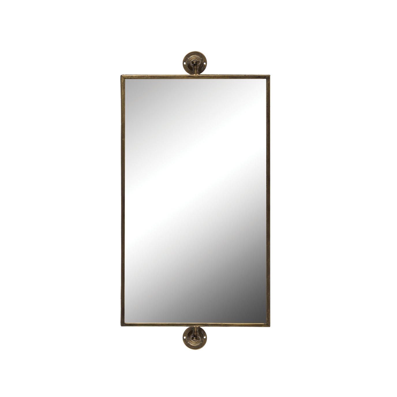 26.5"H Metal Swivel Wall Mirror (Hangs Vertical or Horizontal)