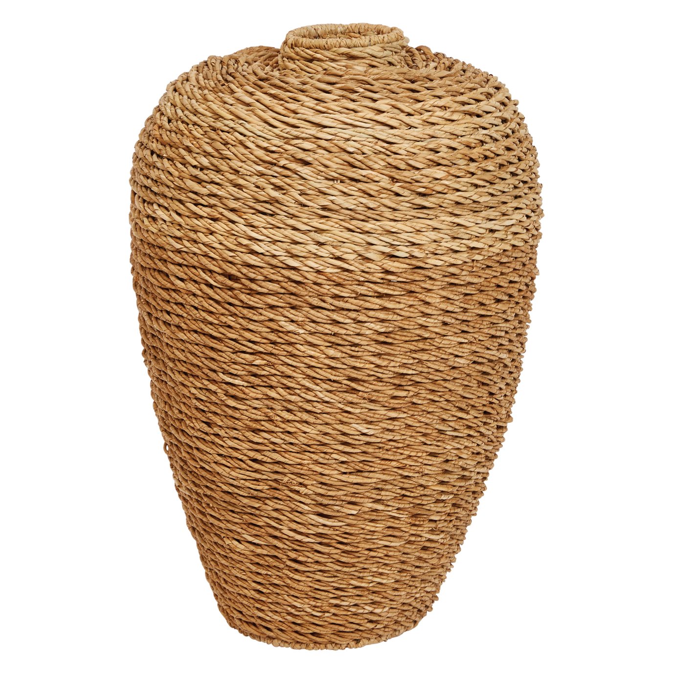 32"H Handwoven Seagrass Floor Vase