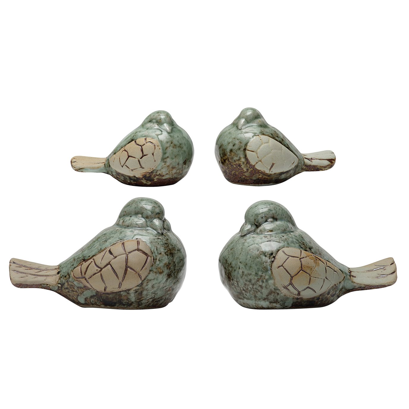 Stoneware Bird Figurine (Set of 4 Designs)