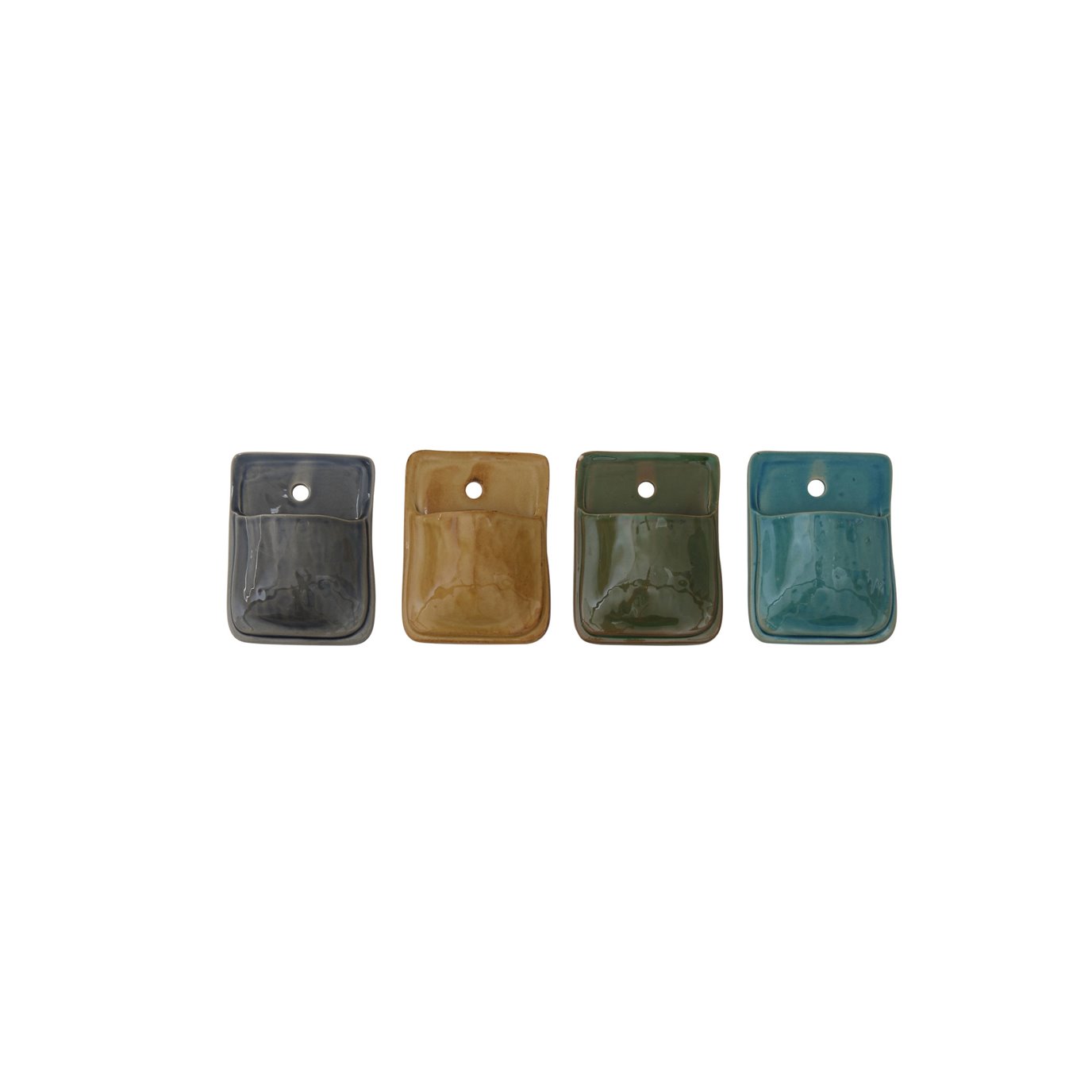 Small Pocket Terracotta Wall Planter (Set of 4 Colors)