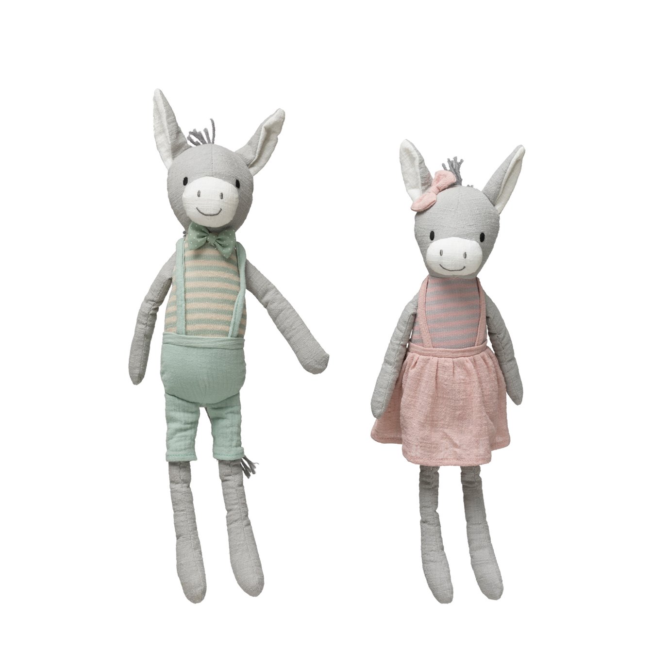 Cotton Knit Plush Donkey (Set of 2 Styles)