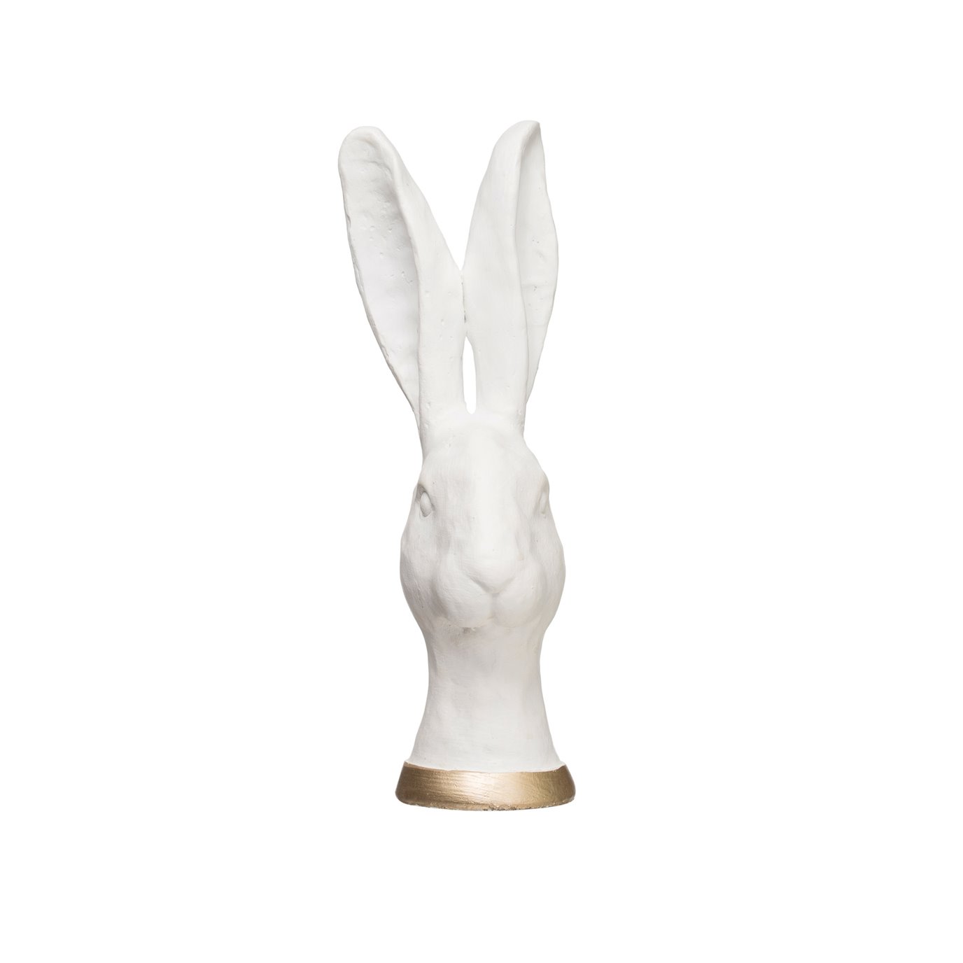 Cement Rabbit Head Figurine