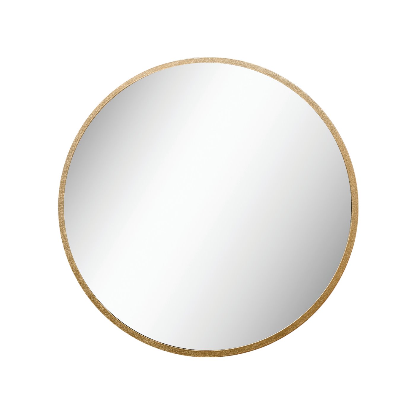35.5 in. Round Metal Framed Wall Mirror