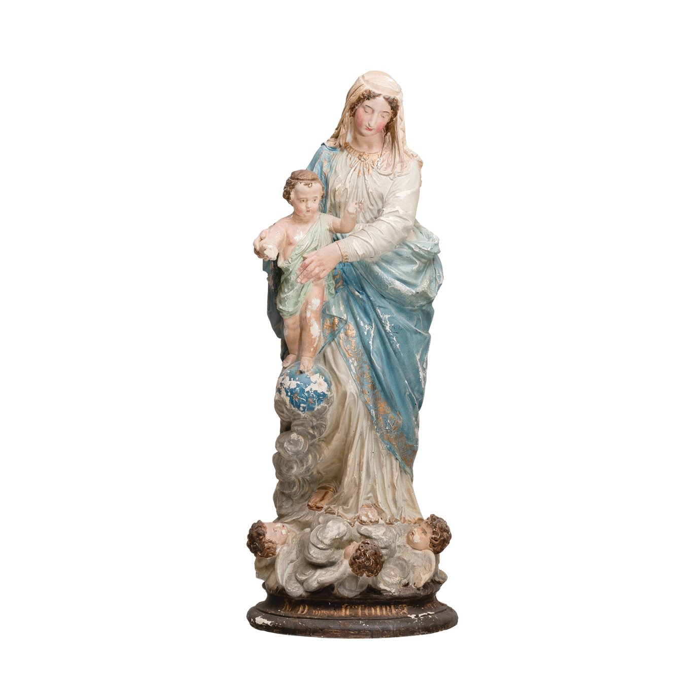 Magnesia Vintage Reproduction Virgin Mary and Child Statue