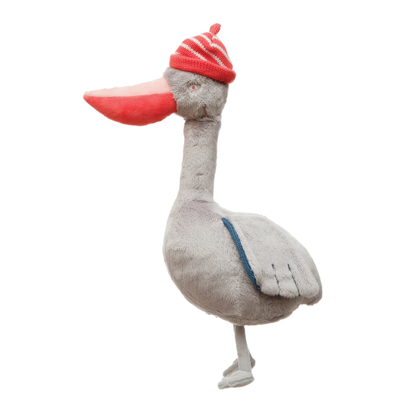 Plush Pelican with Striped Hat