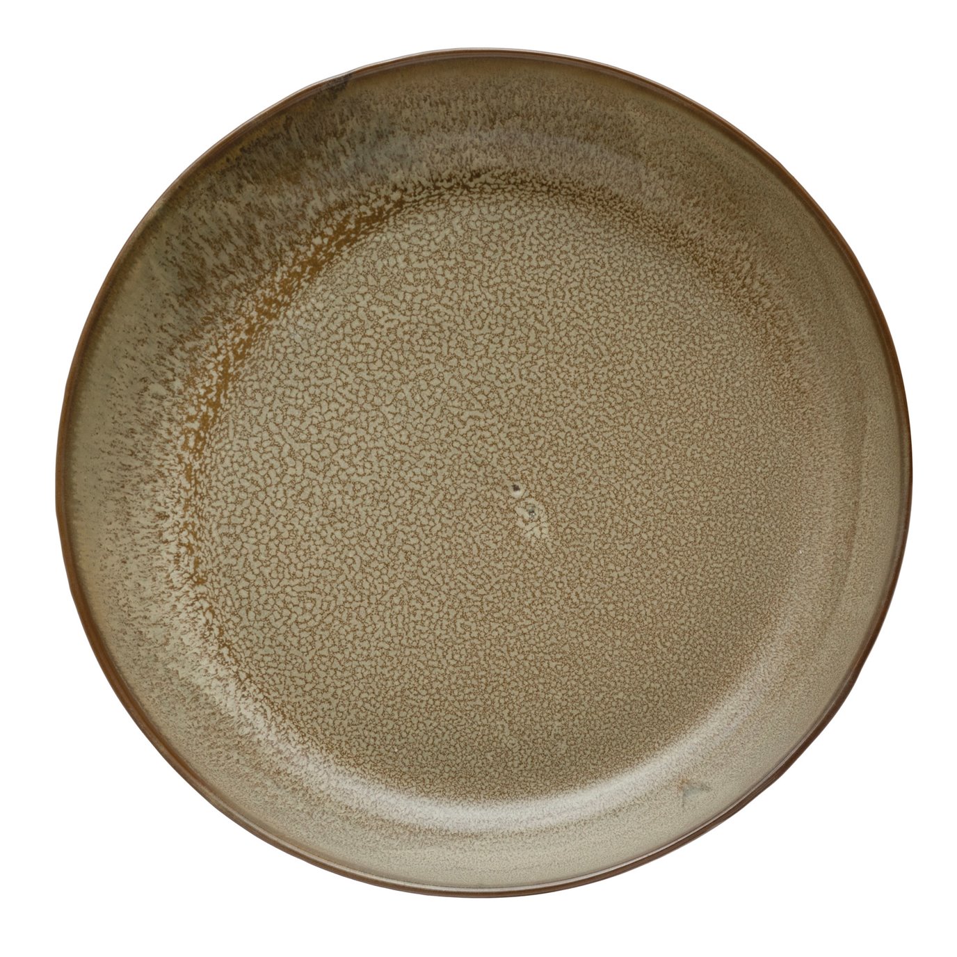 Stoneware Serving Bowl, Reactive Glaze, Brown (Each One Will Vary)