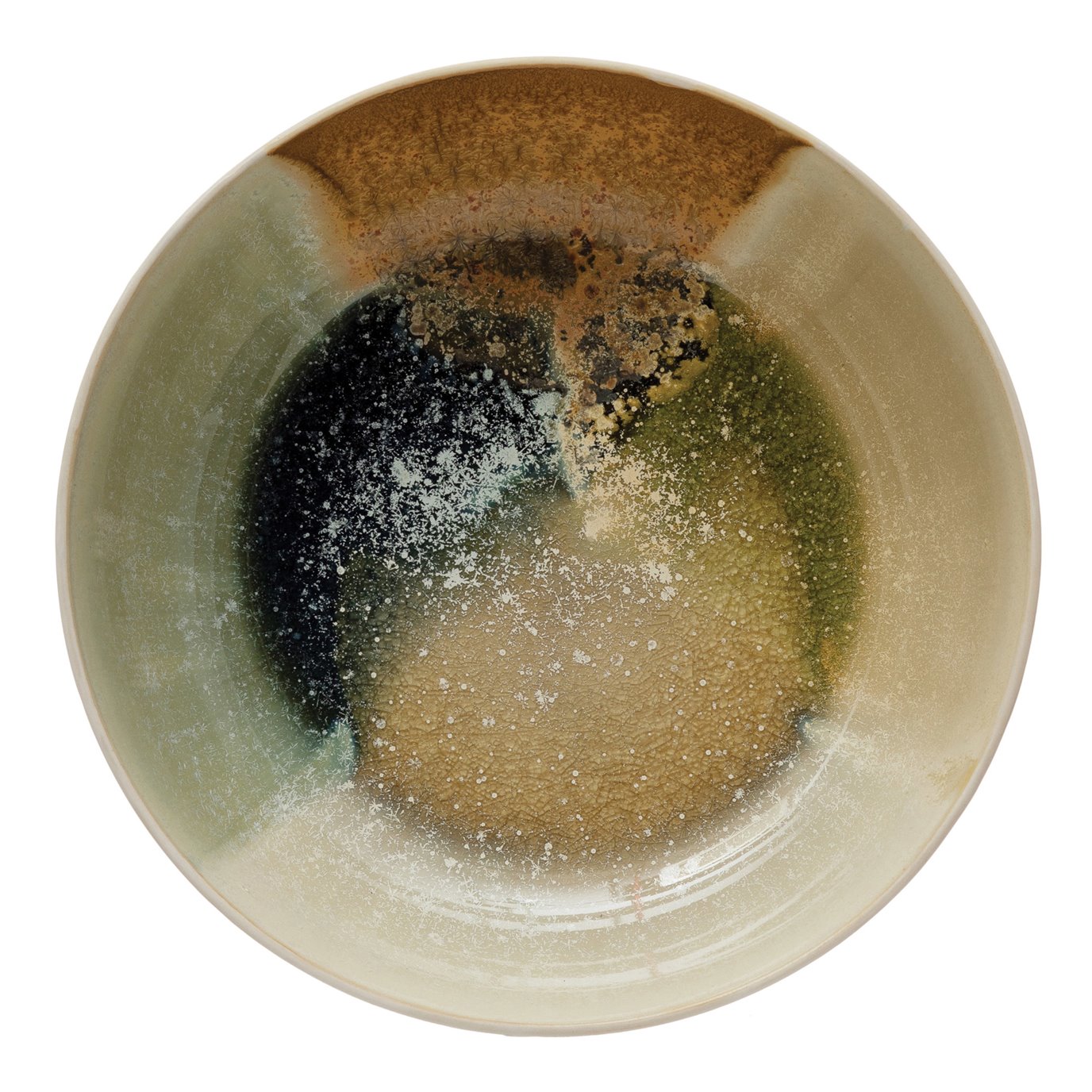 Stoneware Bowl, Reactive Glaze, Multi Color (Each One Will Vary)