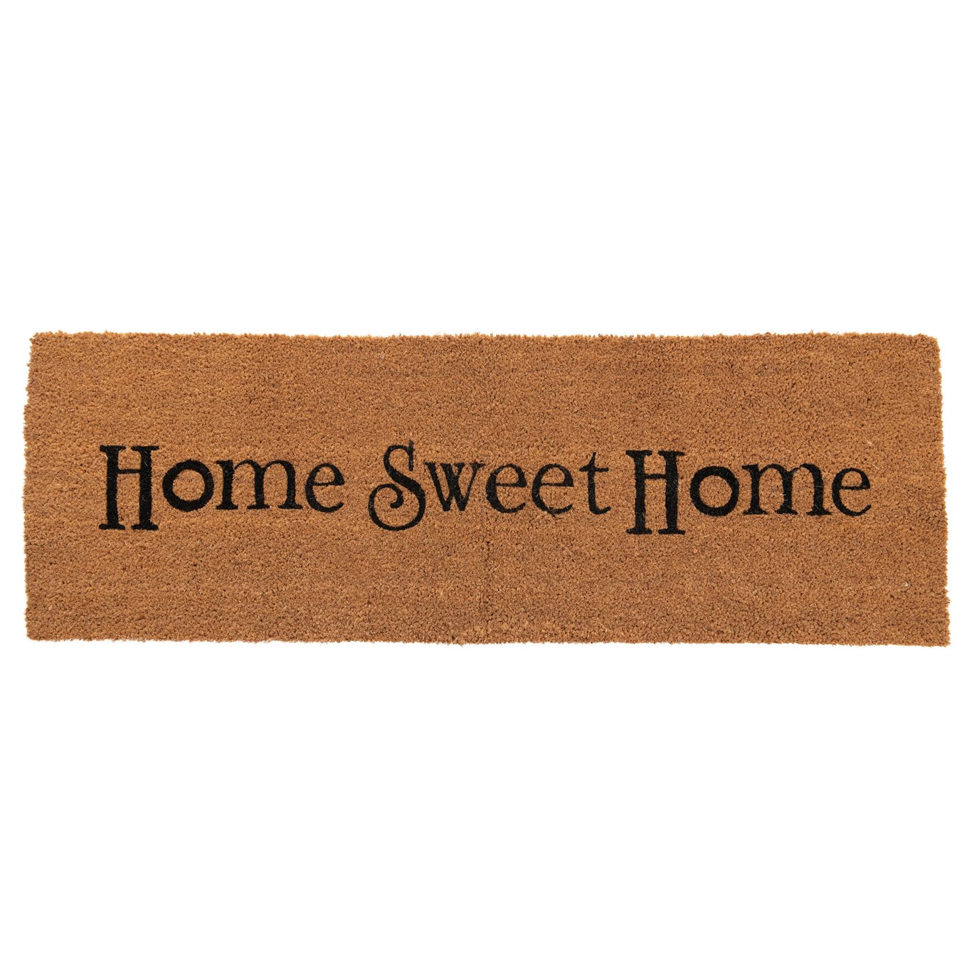 Natural Coir Double Doormat "Home Sweet Home"