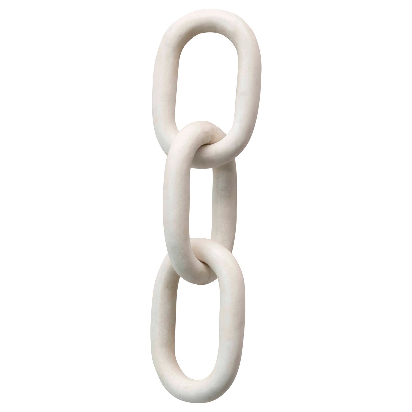 13"L Decorative Marble Chain Link Figurine