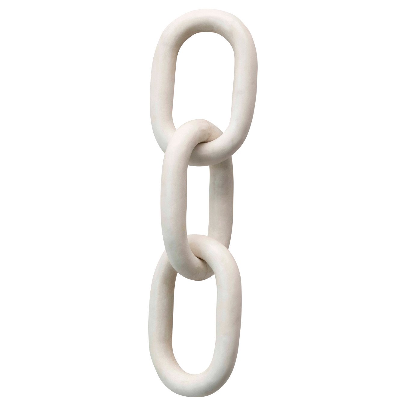 13"L Decorative Marble Chain Link Figurine by Bloomingville