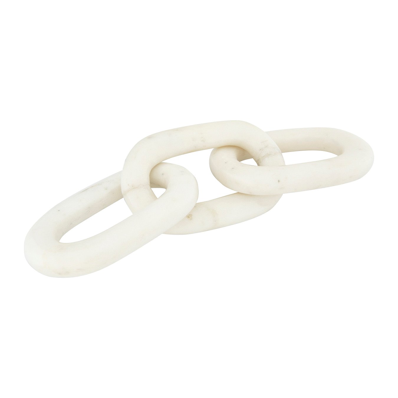 13"L Decorative Marble Chain Link Figurine by Bloomingville