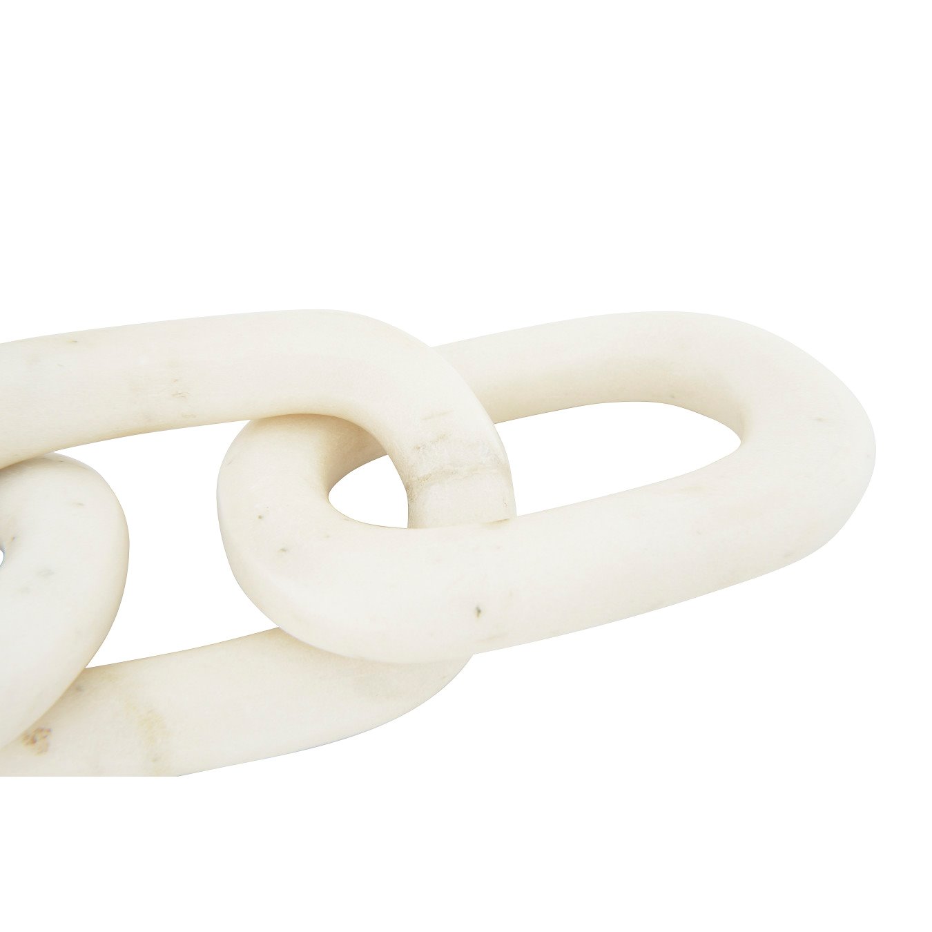 13"L Decorative Marble Chain Link Figurine by Bloomingville