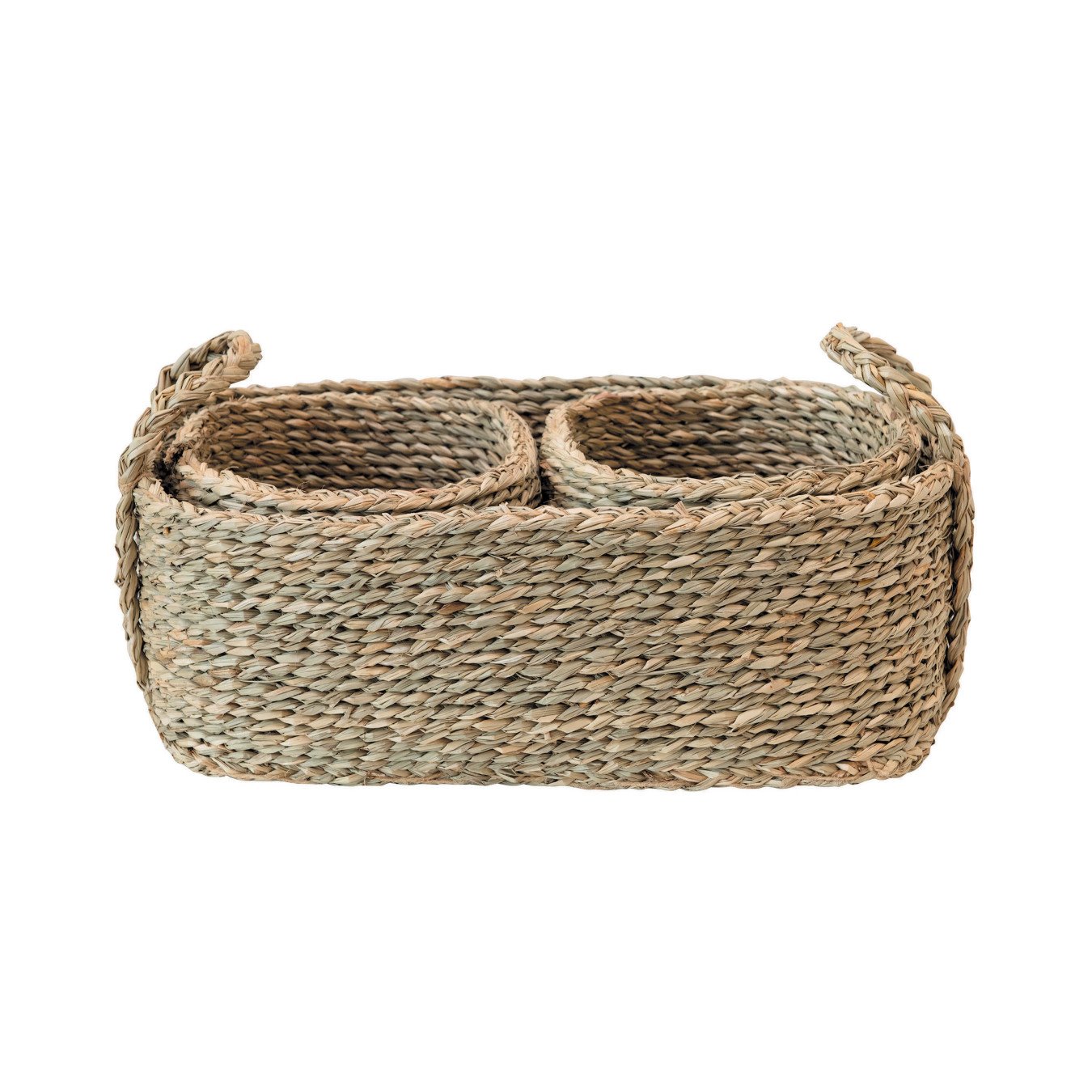 Hand-Woven Seagrass Nested Baskets, Natural, Set of 3
