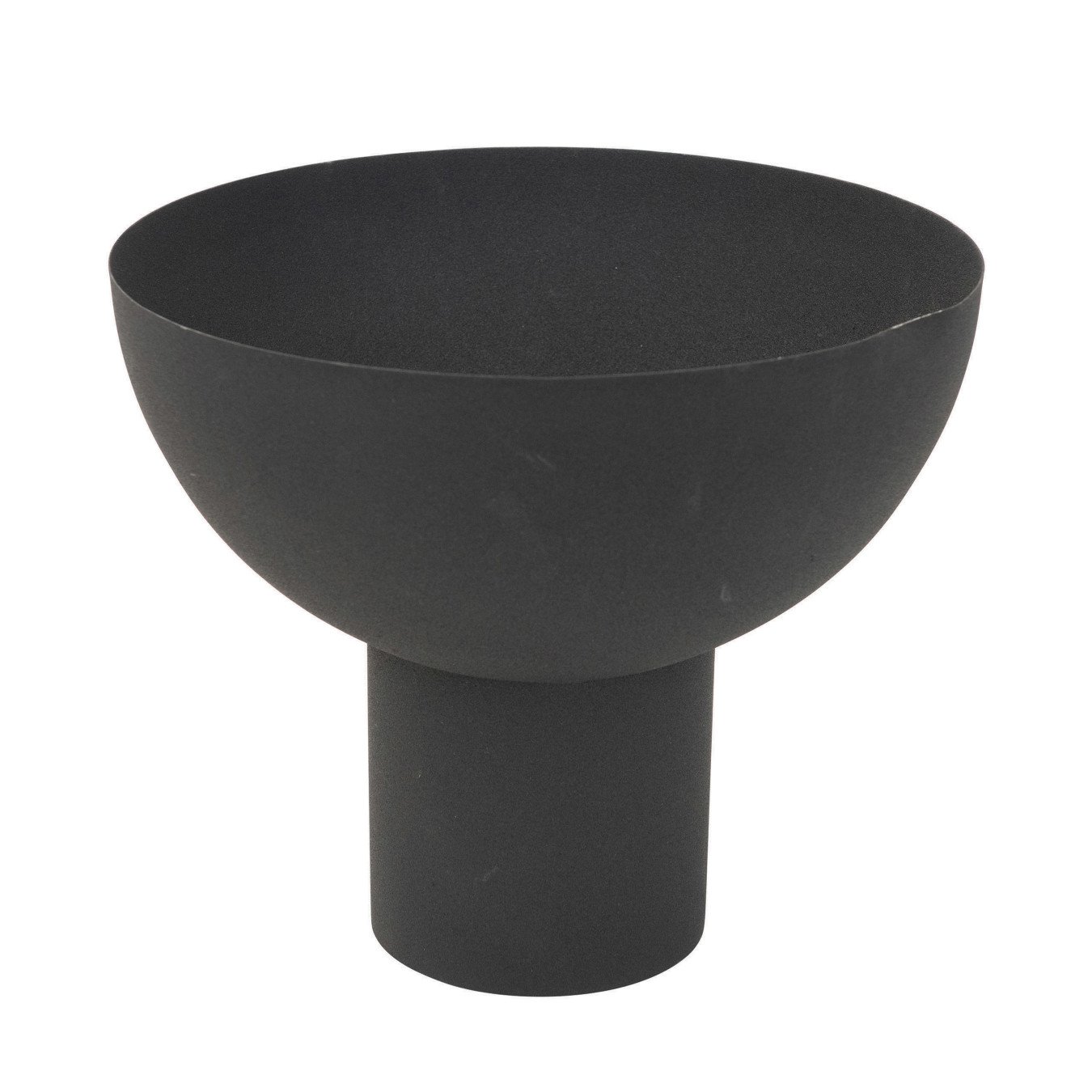 Decorative Metal Footed Bowl, Black by Bloomingville