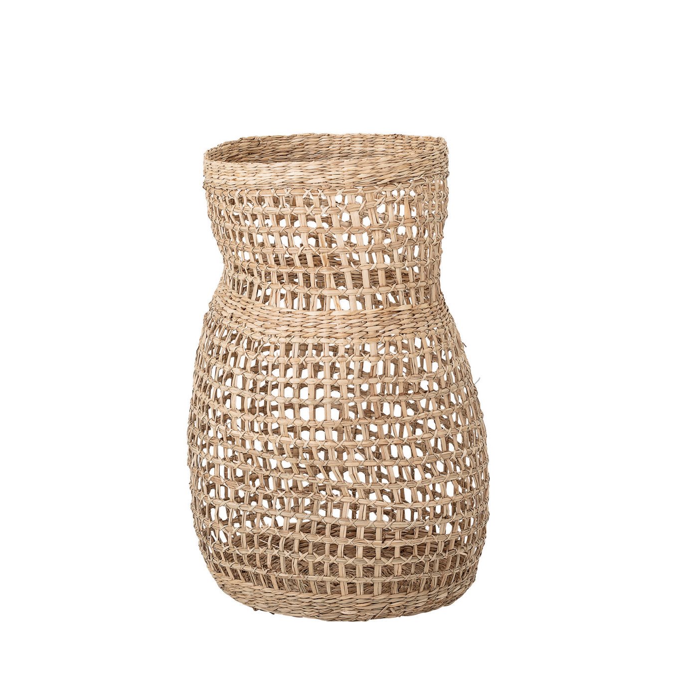 Decorative 20" Handwoven Natural Seagrass Vase
