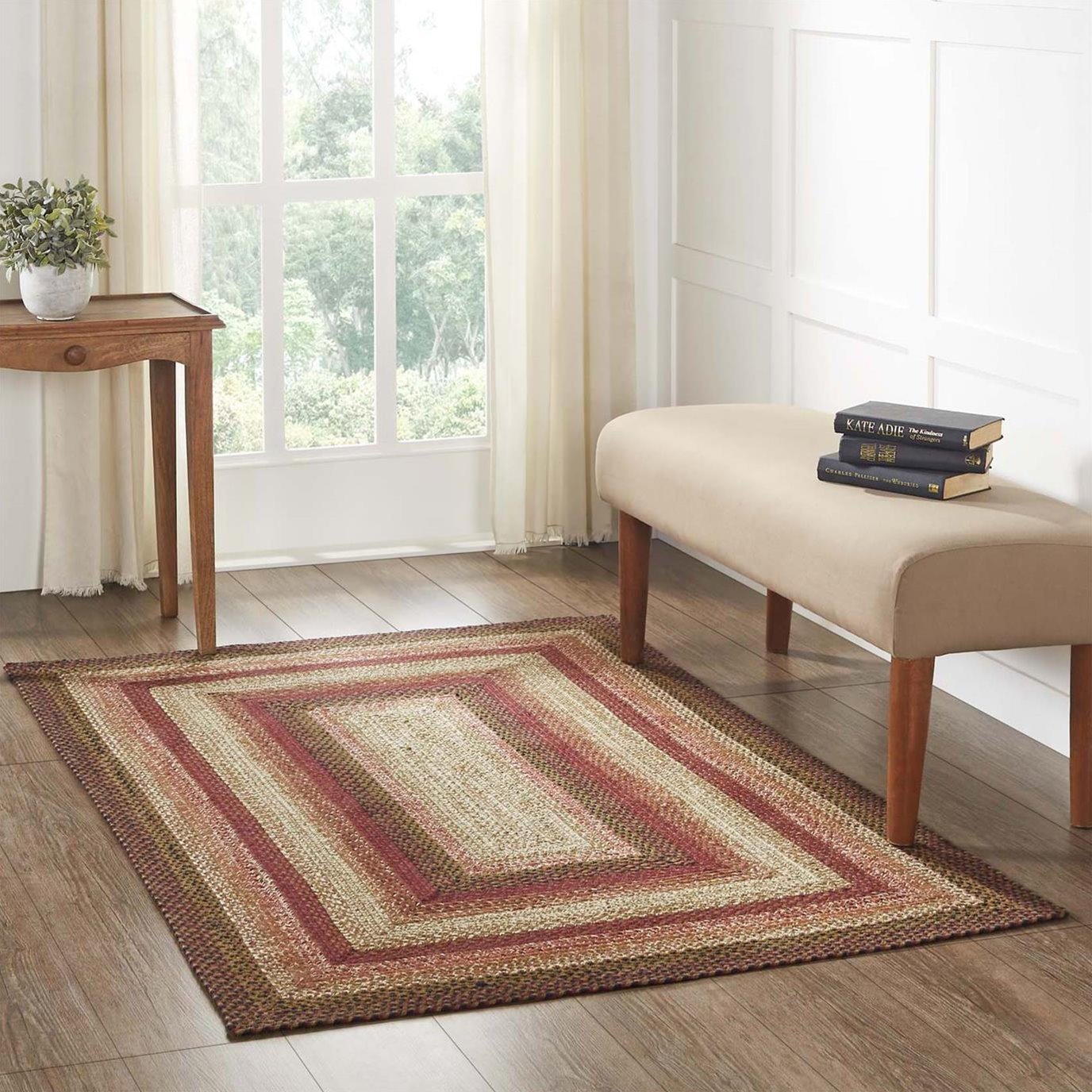 Ginger Spice Jute Rug Rect w/ Pad 48x72